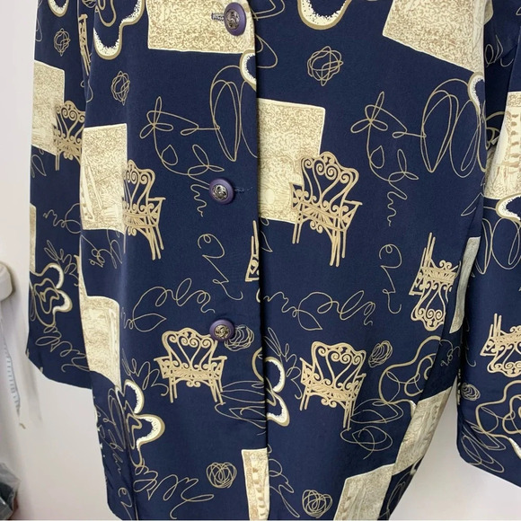 Vintage 90s Y2K Art To  Wear Womens Oversized Blazer No Size Tag - Picture 11 of 11